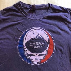 Grateful Dead Glacier National Park Montana Tee